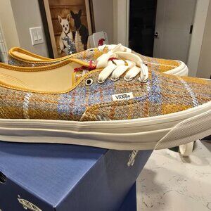 VANS PREMIUM Authentic Harris Tweed® VN000EBNJM9 TAN Men Shoes Size 12 NEW